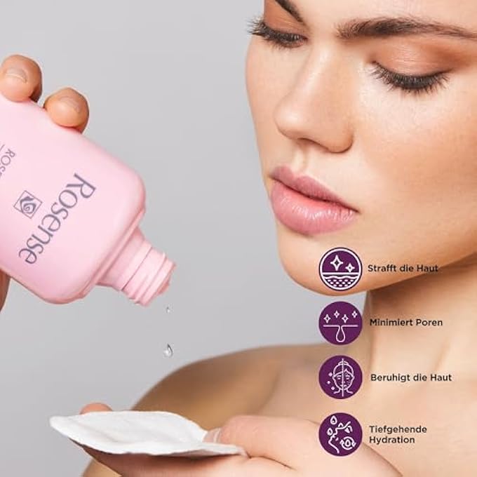 Rosense ROSE WATER 2 X 300 ML - MOISTURISING FACIAL TONER FOR FACIAL CLEANSING FACE CARE 100% NATURAL VEGAN - Image 3